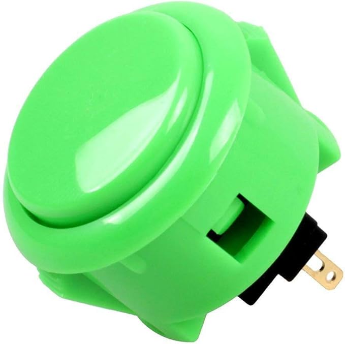 Sanwa JLF-TP-8YT Joystick + Sanwa 8 pcs OBSF-30 Push Button Bundle Kit Color : Green - for Arcade Game 4 & 8 Way Adjustable, Compatible with Catz Mad SF4 Tournament Joystick S@NWA