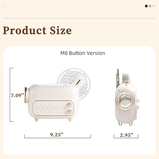 6 in 1 Air Humidifiers for Bedroom Baby, 120 ML Essential Oils Diffusers for Home Office, Ultrasonic Cool Mist Humidifier with Bluetooth Speaker, Projector Light, White Noise, Timer (M8-Cream)