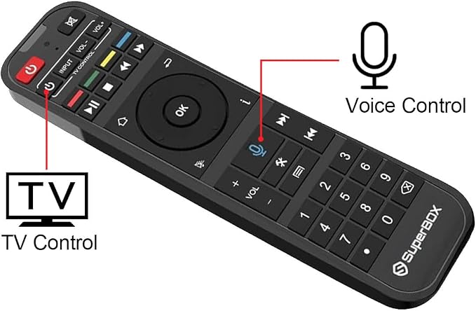 Super Smart Box Voice Remote Control RC-200 Works for S6 Ultra S6 Max S6 Pro S5 Max S5 Pro
