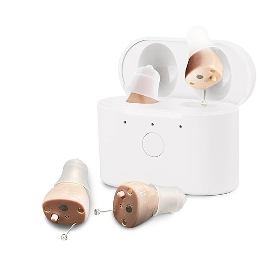 Hearing Aids,Hearing Amplifiers with Charging Case Noise Reduction,Discreet & Lightweight,Comfortable Fit,All Day Comfort,Casual and Outdoor Use,Perfect for Seniors and Adults.