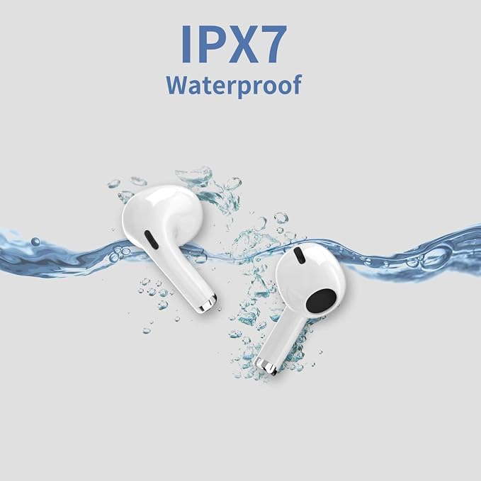 Wireless Earbuds,Bluetooth Headphones,Noise Cancelling Air Buds Pods,3D Ear pods 4,in-Ear Ear Buds with Deep Bass Earphones Sport Headsets,USB-C Charging Case,for Android/Samsung/Apple iPhone
