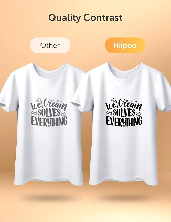 Hiipoo Sublimation Ink Refilled Bottles Compatible for ET2400 ET2720 ET2760 ET2750 ET4800 ET-2800 ET-2803 ET-2850 Inkjet Printers Heat Press Transfer on Mugs T-Shirts (2BK)