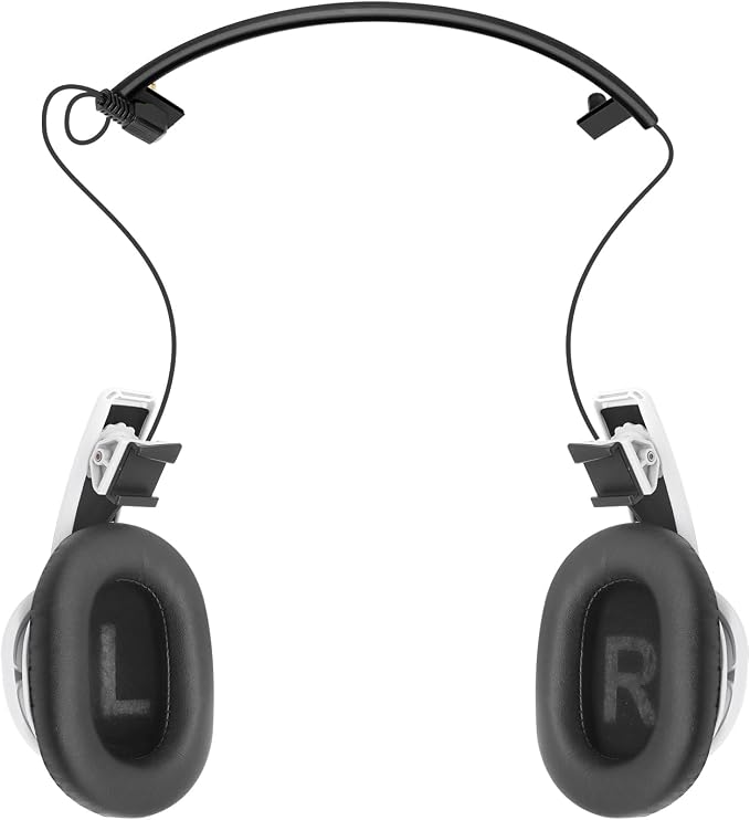 Globular Cluster PH2 Stereo VR Headphones for PS VR 2 - Clip On Design Easy to Install and Remove - Looks Tidy with Cable Router - More Comforable Than in-Ear Buds -75mm x 90mm Earmuffs White