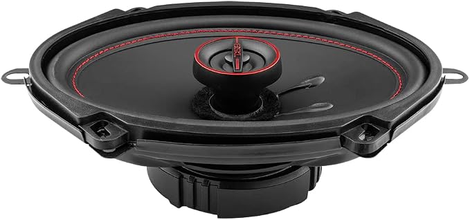DS18 GEN-X5.7 Coaxial Speaker - 5x7, 3-Way, 165W Max, 50W RMS, Black Paper Cone, Two Mylar Dome Tweeters, 4 Ohms - Clarity Unparalled by Other Speakers in Their Class (2 Speakers)