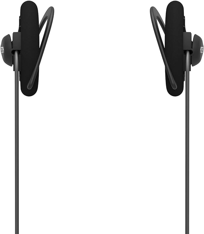 Koss KSC35 Wireless Bluetooth Ear Clip Headphones, USB-C, Microphone with Audio Remote, 18+ Hour Battery Life, Carry Case Included, Black