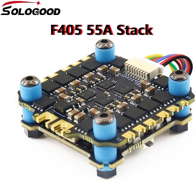 SoloGood F405 55A FPV Stack ICM42688P F405 Flight Controller BLHELI_S 55A 4in1 ESC 30.5X30.5mm 2-6S for FPV Freestyle Drones Parts