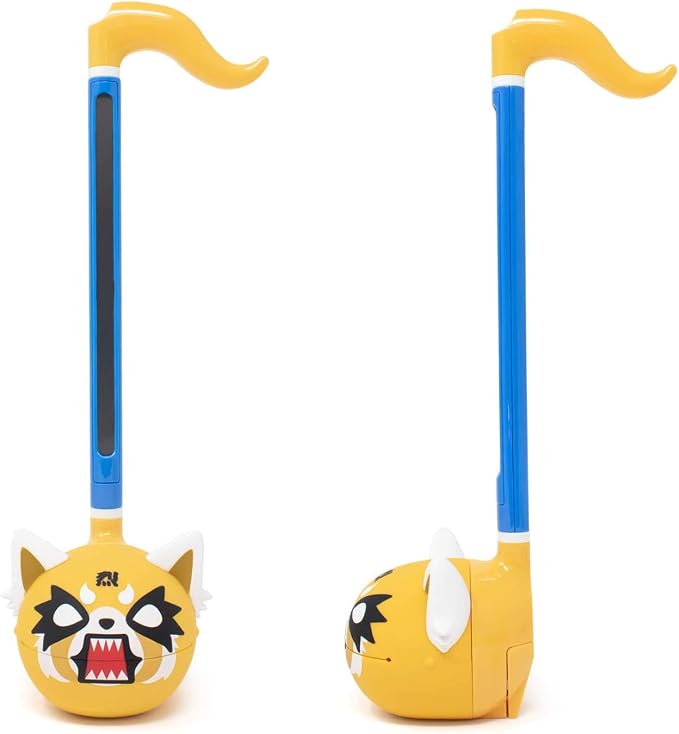 Otamatone Sanrio Special Edition (2 Pc. Set - Aggretsuko Rage + Gudetama) - Fun Electronic Musical Toy Instrument by Maywa Denki (Official Licensed) [Includes Song Sheet and English Instructions]