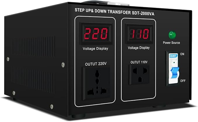Step UP/Down Transformer 220v to 110v, 2000W 110 to 220 Voltage Converter 120v to 240V Heavy Duty Power Transformer