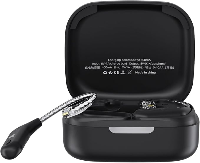 KZ AZ09 Wireless IEM Bluetooth Adapter 5.4 Module Noise Isolation C-pin Bluetooth Headphone for KZ ZS10 PRO/ZS12 PRO X/ZS10 PRO 2/ZSN Pro X/ZSN PRO/EDX PRO/Castor, CCA CRA/C12