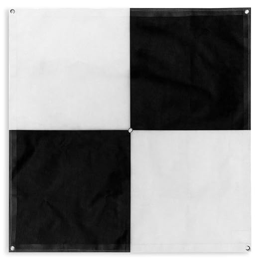Sky High Bull's-Eye (48"x48") Drone Ground Control Point GCP - UAV Aerial Target for Mapping & Surveying (6 Pack) | Center Eyelet (Black/White Markers) | Pix4D & DroneDeploy Compatible