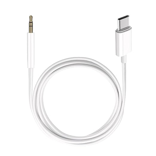 Aux Cord to USB C Adapter - Type C to 3.5mm Audio Adapter Hi-Fi Stereo Cord Headphone Male Car Auxiliary Cable Compatible with iPhone 15 16 Pro Max, Samsung Galaxy S24 S23 S22 S21 Note 20, Tablets