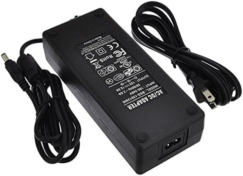 12V 12.5A 150W AC/DC Power Adapter with 5.5x2.5mm DC Plug and 2.1mm Adapter, Black, UL-Listed, 3229-12VR2