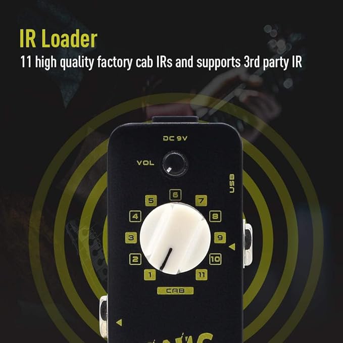 SONICAKE IR Pedal Speaker Cabinet Simulator Impulse Response Loader Guitar Bass Effects Pedal