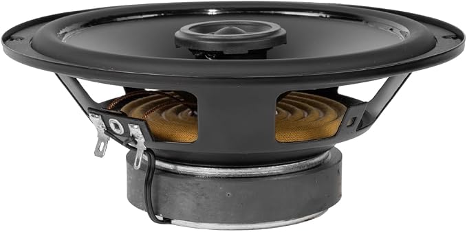 NVX® ESP65 6.5" E-Series 2-Way Coaxial Car Speakers, 360W Peak (120W RMS), 13mm PEI Dome Tweeters, Polypropylene Cone, Rubber Surround, 4 Ohm, Easy Installation for Cars/Trucks (Pair)