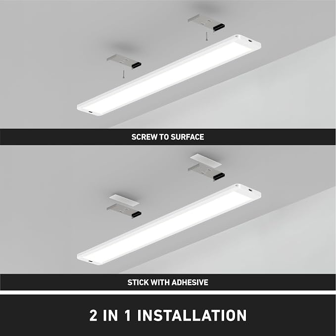 artika Under Cabinet Lighting LED Light Bar - Dimmable, Ultra-Slim, Selectable Color Temperature, Plug-in Closet Light, 1100 Lumens, 22W, Energy Saving