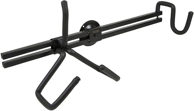Monoprice Electric Guitar Wall Mount - Black, Horizontal Hanger/Holder, 23-Inch Bracket Length, Store or Display For All Standard Sized Electric Guitars
