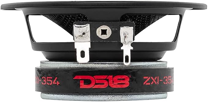 DS18 ZXI-354 3.5" Full Range Car Audio Speaker with Kevlar Cone 120 Watts 4 Ohm (2 Speakers), Black