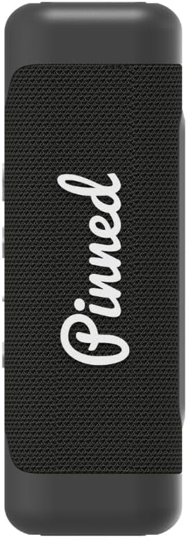 Pinned The Sound Stick Speaker - 100% Waterproof Shower Speakers - Magnetic, Wireless Speakers with Bluetooth for Outdoors - Golf Gifts for Men - 15+ Hour Battery Life, Dual Speaker Pairing - Black