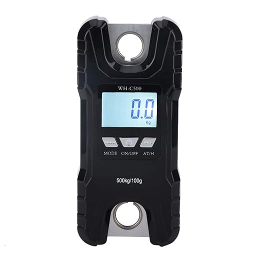 500kg Portable Digital Hanging Scale Electronic Hook Scale with Large LCD Backlight Display for Luggage Bags Travel Fishing