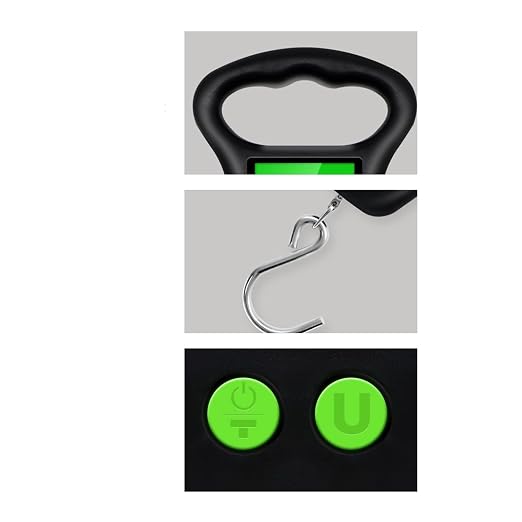 Digital Fish Hanging Hook Scale, 50kg Luggage Hanging Scale Weight Balance Suitcase Weighting Tool Backlight(Big Hook)