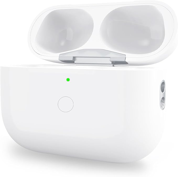 Wireless Charging Case for AirPod Pro 1 /2nd Gen Only with Bluetooth Button, Wireless Charger CaseCompatible with AirPods Pro 1st and Pro 2nd Case Replacement Charger Cases (No Earbuds)