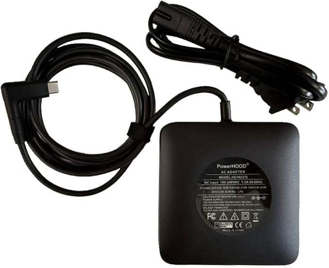 65W USB-C Charger for Samsung SP-LFF3CLAX SP-LSP3BLA Portable Projector | SP-LFF3CLAXXZA SP-LSP3BLAXZA 30" - 100" The Freestyle FHD HDR Model EP-TA865 Smart Portable Projector Power Supply