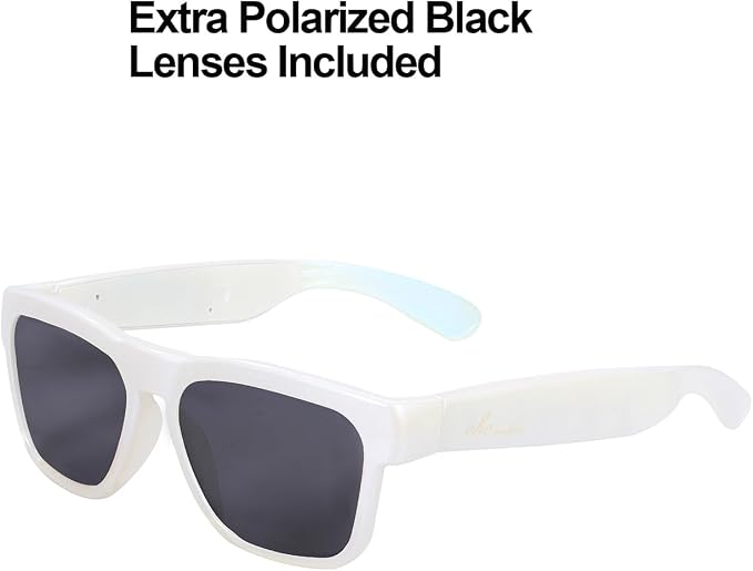 OhO sunshine Bluetooth Audio Sunglasses, Lightweight Open Ear Sport Glasses, 10H Playtime,Water Resistant with Voice Control