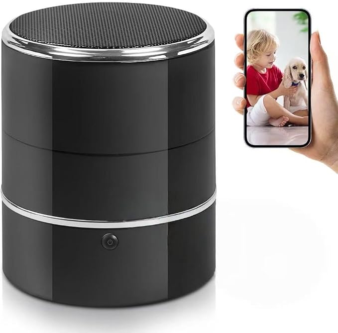 SOPKVL Bluetooth Speaker Dome Camera, 240° Ultra-Wide Angle Lens | WiFi Live Viewing, Motion Detection, Home Office Security, 2.4/5G