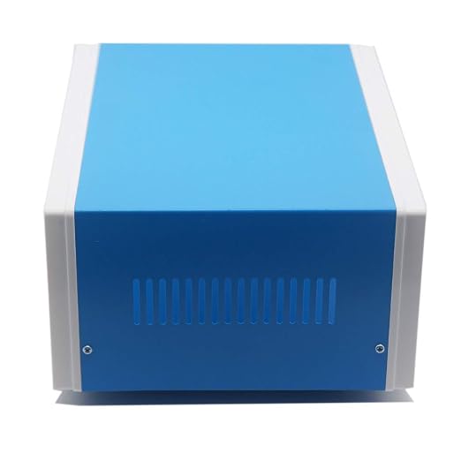 Zulkit Electronic Enclosures Blue Metal Enclosure Project Case DIY Box Junction Case Enclosure Preventive Case 12.6x10.6x4.7inch (320x268x120mm)