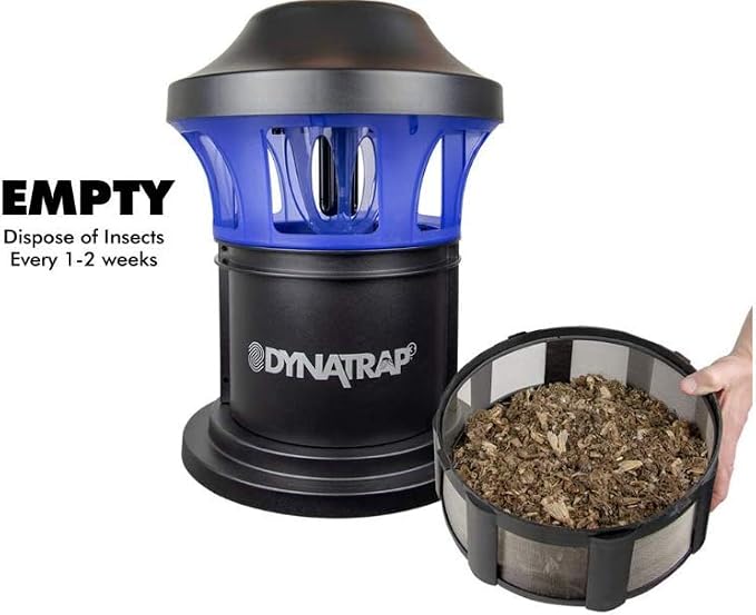 DynaTrap DT1775 1 Acre Mosquito & Flying Insect Trap – Kills Mosquitoes, Flies, Wasps, Gnats, & Other Flying Insects - Bug Zapper Alternative - Black