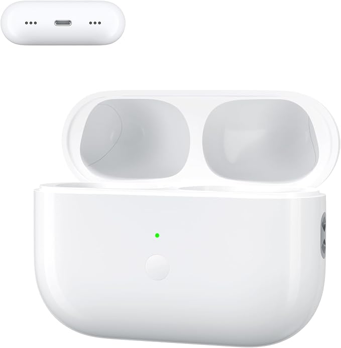 Wireless Charging Case Compatible for Airpod Pro 1st 2nd Charger case with Type-C Charging Port Replacement for Airpod Pro 1st / 2nd Charging case Support Wireless