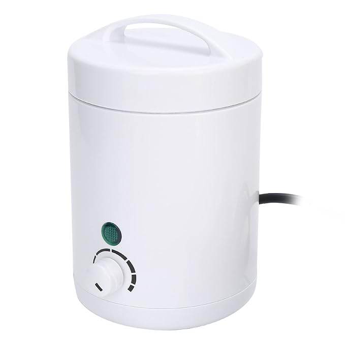 Mini Wax Warmer, Portable Professional Electric Hair Removal Paraffin Wax Heater Machine for SPA Salon Brow Body Nose Hair Upper Lip Waxing