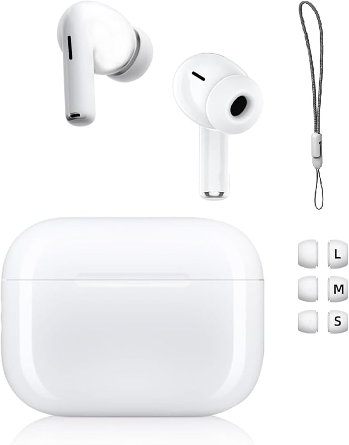 Wireless Earbuds Bluetooth 5.3 Headphones Noise Cancelling Air Buds Pods (2nd) 3D Stereo Ear pods in-Ear Ear Buds with Deep Bass Earphones Sport Headsets for Android/Samsung/Apple iPhone