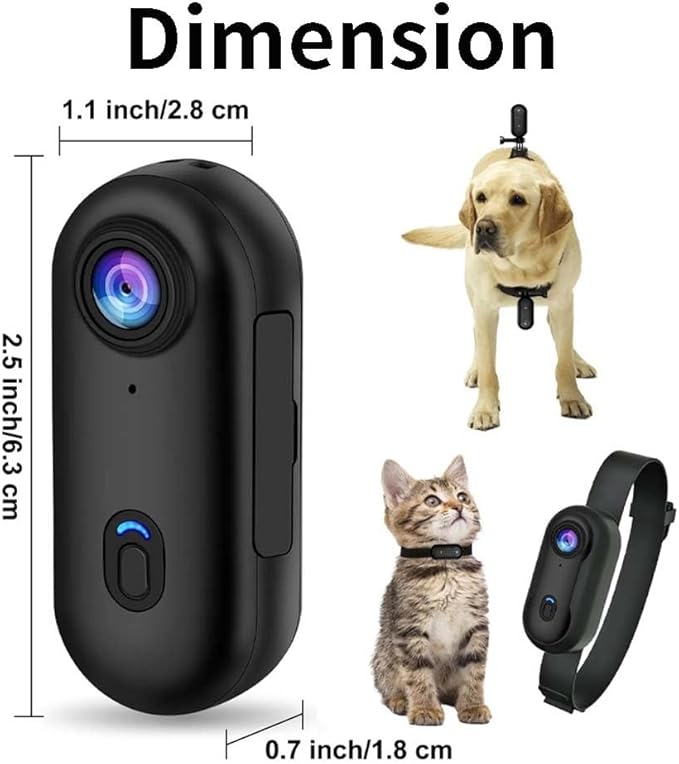 4K Mini Action Camera, Included 64GB, Wearable Camera with 360°Rotatable Clip & Magnetic Clip, for Lecture, Traveling, Pet Walking and Outdoors Activities JS-10B Full Packaging