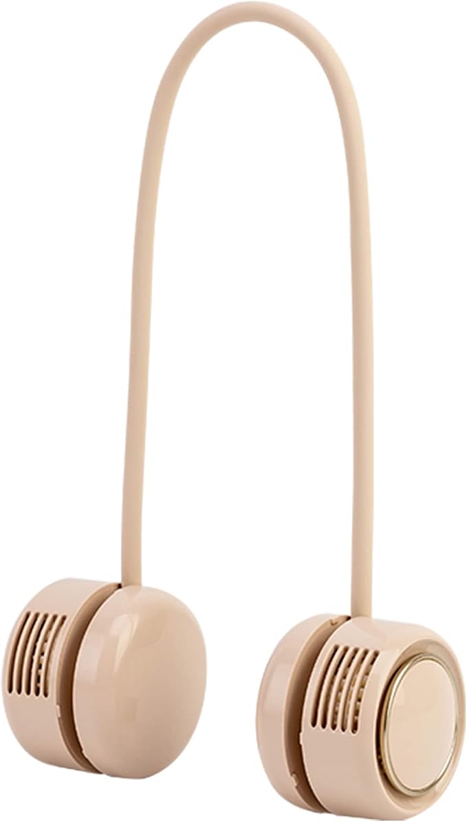 Dansoon Bladeless Neckband Rechargeable Portable Fan - Curling Beige