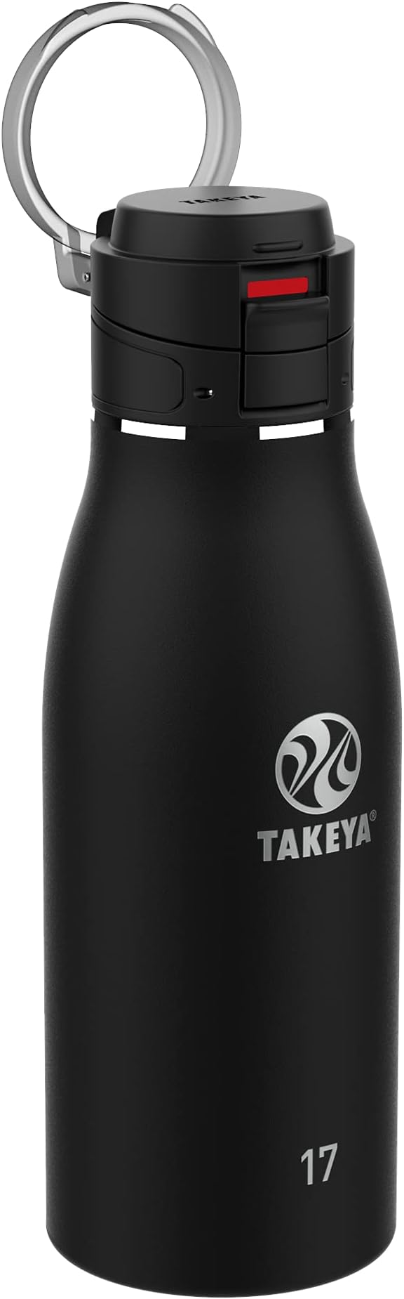 Takeya Traveler Stainless Steel Travel Coffee Mug with Flip-Lock Lid (17 oz, Onyx) - Leakproof Insulated Mug for Coffee & Tea