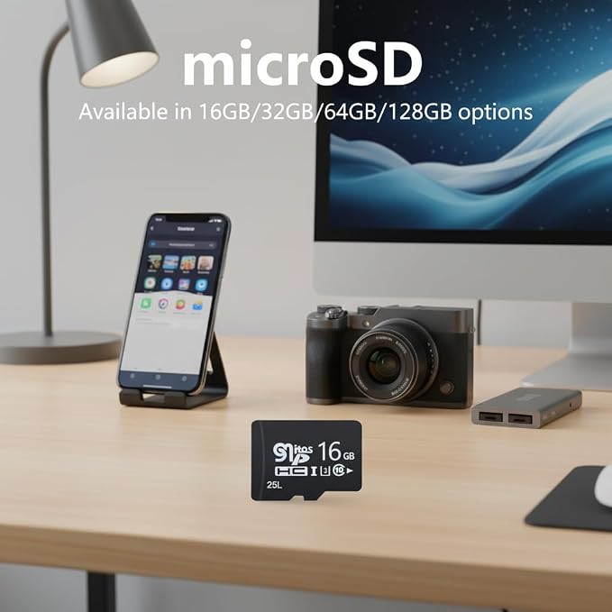 4K Smart Plug Security Camera +16GB Micro SDXC Card Bundle