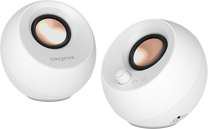 Creative Labs Pebble PRO 2.0 USB Computer Speakers - White