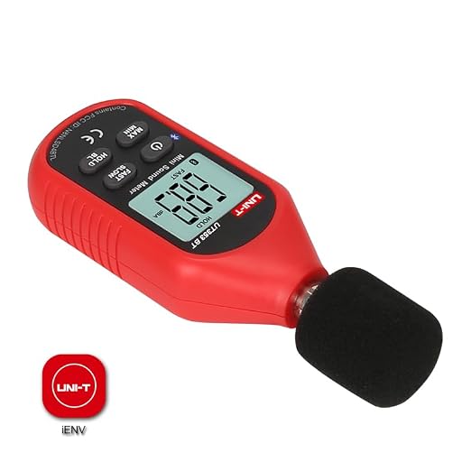 UNI-T UT353BT Decibel Meter, Sound Level Meter Range 30-130 dB Accuracy 1.5dB Noise Meter with Large LCD Screen Display, MAX/MIN, Data Hold, Use for Home, Noisy Neighbor, Factory