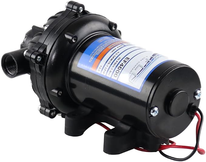 Everflo 4.0 GPM 12V Diaphragm Pump Boxed with 1/2" NPT Ports