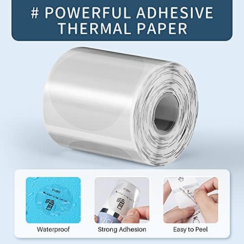 Phomemo M220 Label Maker Purple + with 4 Roll Label, 3.14 Inch Bluetooth Thermal Label Printer for Barcode, Address, Labeling, Mailing, File Folder Label, Easy to Use, Support Smartphone, Tablet&PC