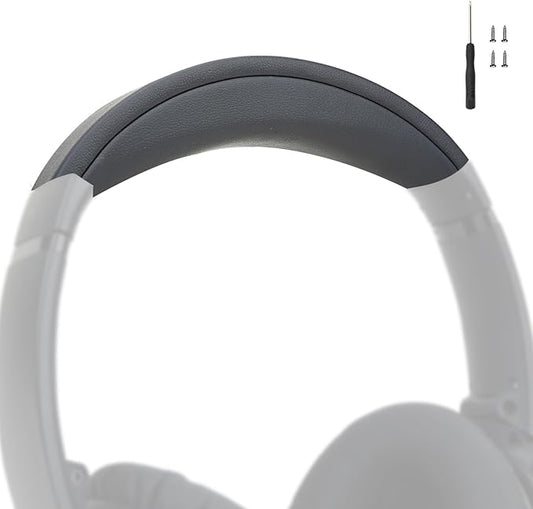 Headband for Bose QC35 QC35II QC45 with Protein Leather and Memory Foam (Dark Gray)