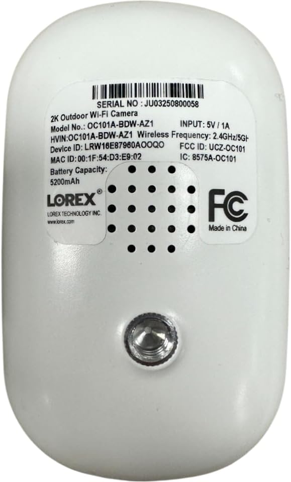 Lorex Connect 2K Wi-Fi Battery-Powered Spotlight Camera | New APP | Motion Detection | Color Night Vision | Flexible Storage: MircoSD (not Included) or Cloud | Versatile mounting | IP66 Weatherproof