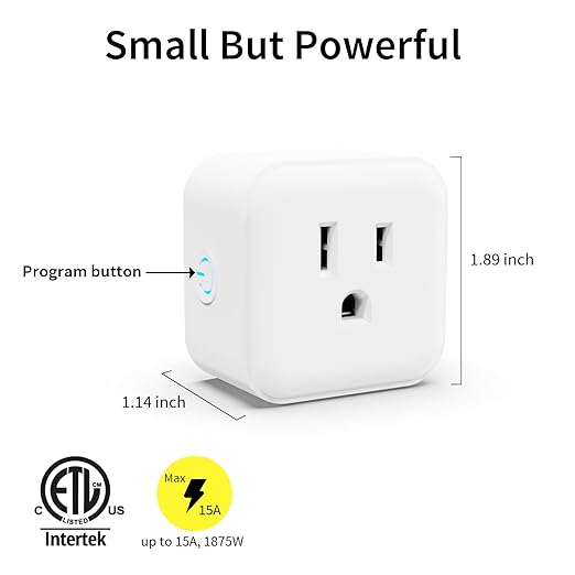 Minoston Smart Plug, Mini Plug-in Z-Wave 800 Series Socket with Built-in Repeater/RangeExtender, Z-Wave Hub Required, Compatible with SmartThings, Wink, Alexa, Google Assistant,FCC Listed, MP21Z