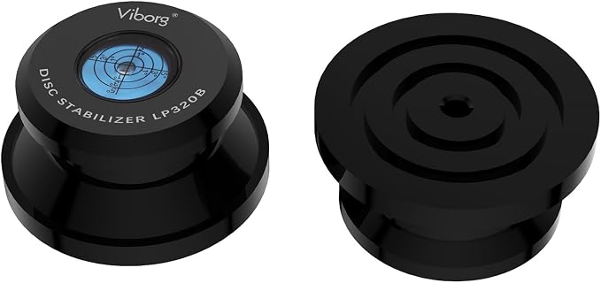 Viborg LP320B Record Weight Turntable Disc Stabilizer 77x41mm 11.3oz Aluminum LP Phono Record Puck Turntable Level for Vinyl Record Player, Turntables, Phonograph