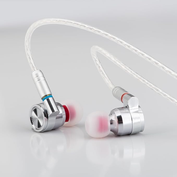 TINHIFI T4 Wired in-Ear Monitor for Musicians and Producers, 10mm Carbon Nanotube Driver, Neutral Tuning, Clear Sound and Balanced Bass, Detachable MMCX Silver-Plated Cable