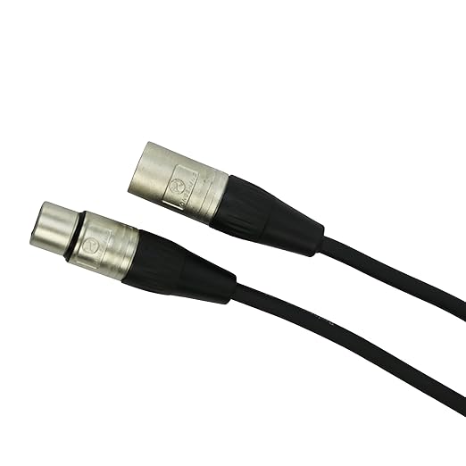 Gearlux XLR Microphone Cable, Fully Balanced, Male to Female, 3.2 Feet - 10 Pack
