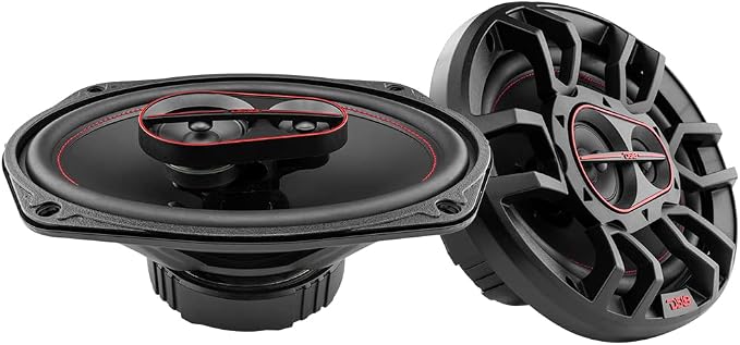 DS18 G6.9Xi GEN-X 6x9 3-Way Coaxial Speakers 180 Watts 4-Ohm with Mylar Dome Tweeters - Grill Included - Full Range Speaker Great for Car Stereo Sound System - Pair