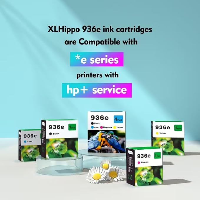 936XL 936e 9125e Ink Cartridges Replacement for HP 936e 936 Ink Cartridges for HP Printers OfficeJet Pro 9120e 9125 e 9130e 9135e 9730e, for Office Jet Pro 9120 9130 9120e series Printer Ink Cartridge