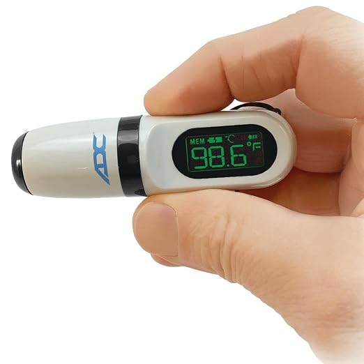 ADC Adtemp Mini 432 Non-Contact Infrared Thermometer for Ears and Forehead, Touchless, Fast Reading, Dual Scale Thermometer